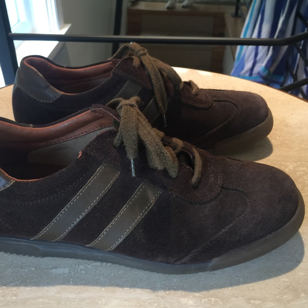 J. Crew Espresso/Chocolate suede gum bottom  sneakers